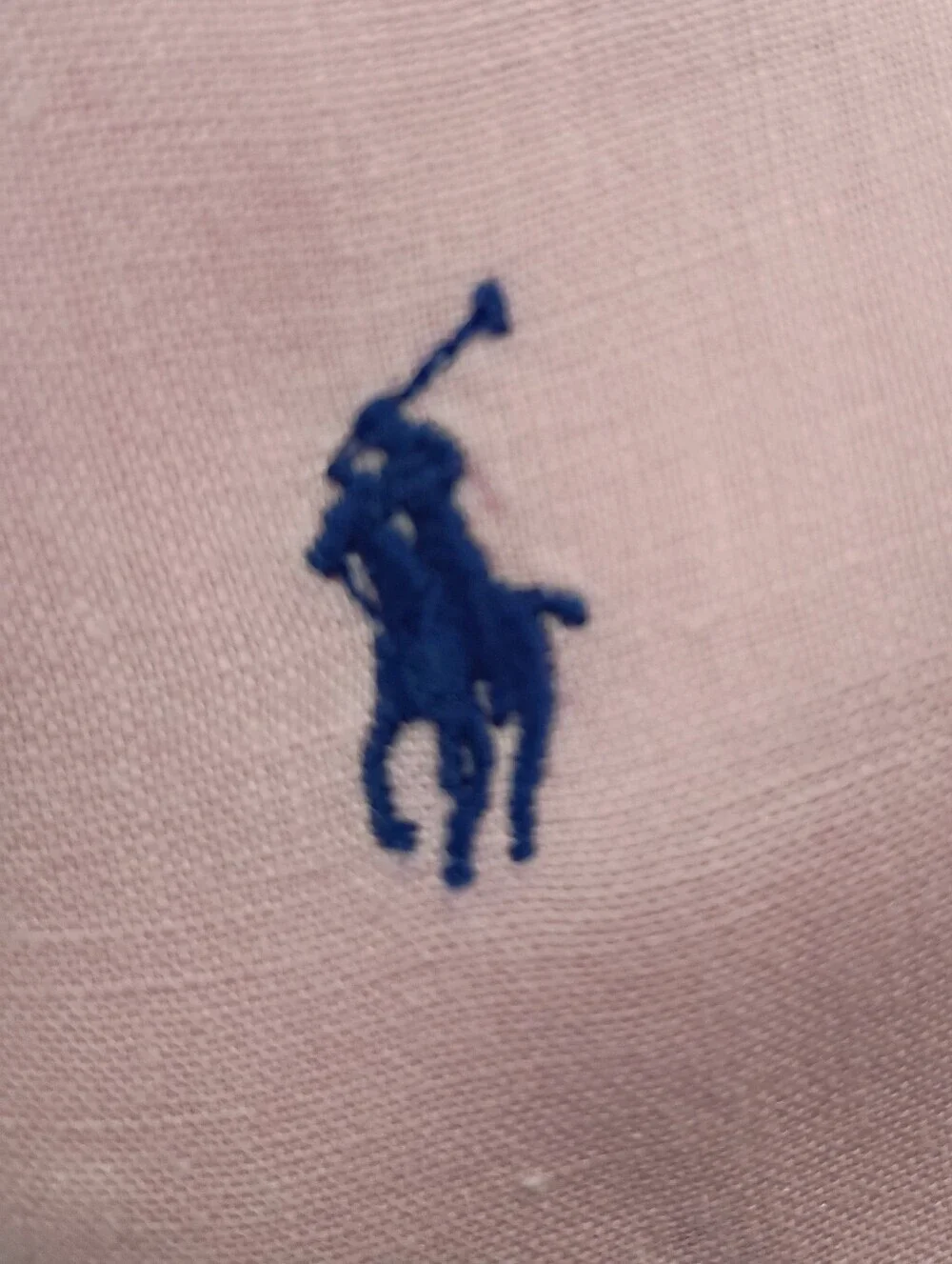 Polo by Ralph Lauren LINEN untucked Fit Pink Short-Sleeve Button-Down Shirt